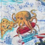 Men's Hawaiian Shirt Short Sleeve Button-down 100% Cotton Blue Aloha Ocean Dreamer