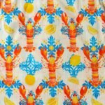 100% Cotton Hawaiian Shirt For Men Lobsters By Andersson Grace Camp Collar Aloha Shirt