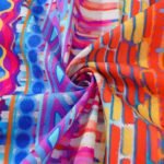 Men's Striped Hawaiian Shirt Short Sleeve Button-down Yiume 100% Cotton Red Aloha Geometric Dimensions