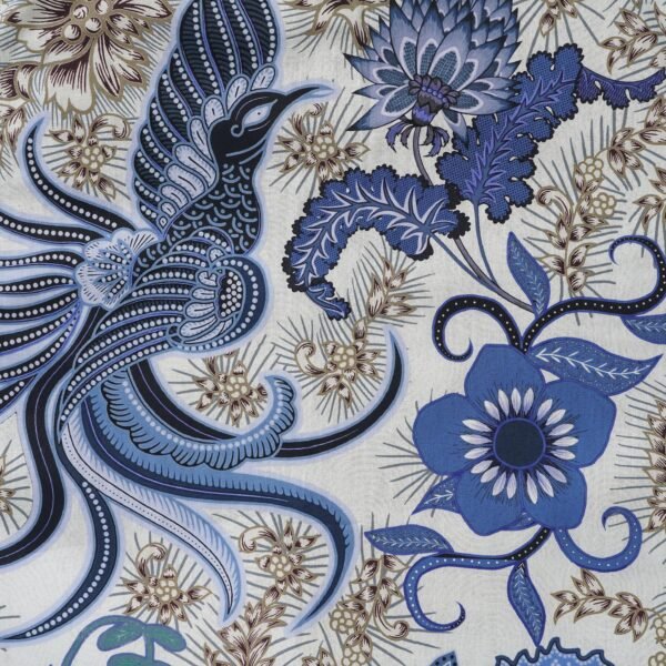 Men's Hawaiian Shirt Short Sleeve Button-down 100% Cotton Blue Aloha Blue Floral Phoenix