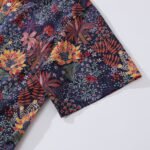 1950s Tropical Hawaiian Shirt For Men Quirky Plants Print Short Sleeve Cotton Aloha Shirt