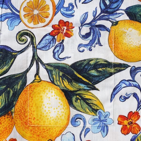 Vintage Blue Hawaiian Shirt For Men Sicily Lemon Shirt Short Sleeve Button-down Tropical Shirt