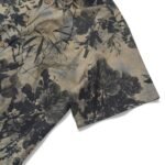 Men's Hawaiian Shirt Short Sleeve Button-down 100% Cotton Brown Aloha Oriental Essence