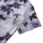 Men's Cotton Hawaiian Shirt Short Sleeve Button-down Blue Aloha Shirt Mist-Kissed Leaves