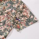 Men's Tropical Hawaiian Shirt Cotton Button-down Short Sleeve Aloha Jungle Shirt