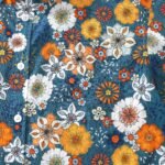 60's Floral Print Shirt Men's Hawaiian Shirt Cotton Button-down Short Sleeve Aloha Shirt
