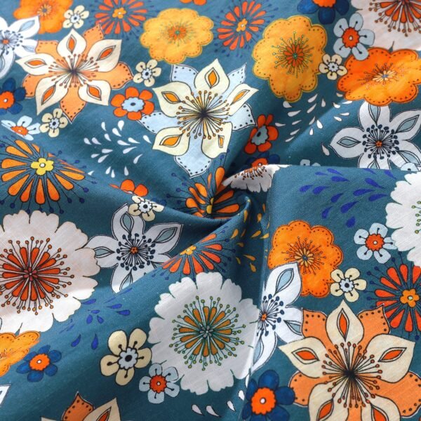 60's Floral Print Shirt Men's Hawaiian Shirt Cotton Button-down Short Sleeve Aloha Shirt