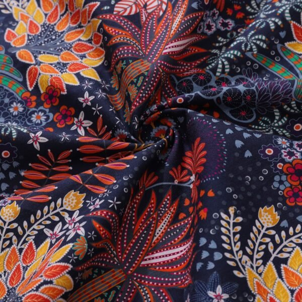 1950s Tropical Hawaiian Shirt For Men Quirky Plants Print Short Sleeve Cotton Aloha Shirt