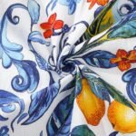 Vintage Blue Hawaiian Shirt For Men Sicily Lemon Shirt Short Sleeve Button-down Tropical Shirt