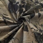 Men's Hawaiian Shirt Short Sleeve Button-down 100% Cotton Brown Aloha Oriental Essence