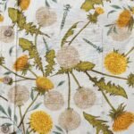 Yiume Tropical Hawaiian Shirt For Men Dandelions and Dragonflies Button-down Shirt Short Sleeve 100% Cotton Aloha Shirt