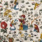 Men's Hawaiian Shirt Short Sleeve Button-down 100% Cotton Beige Aloha Alice's Wonderland