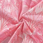 Yiume Men's Pink Hawaiian Shirt Flamingos Shirt 100% Cotton Short Sleeve Button-down Shirt