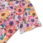 Men's Hawaiian Shirt Short Sleeve Button-down 100% Cotton Yellow Aloha Summer Lotus