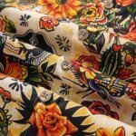 Men's Hawaiian Shirt Tiki Shirt Short Sleeve Button-down 100% Cotton Beige Aloha Aloha Dreams