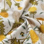 Yiume Tropical Hawaiian Shirt For Men Dandelions and Dragonflies Button-down Shirt Short Sleeve 100% Cotton Aloha Shirt