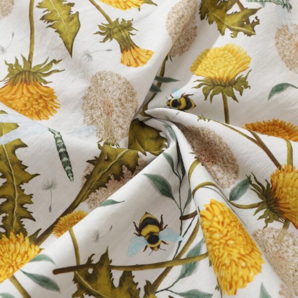 Yiume Tropical Hawaiian Shirt For Men Dandelions and Dragonflies Button-down Shirt Short Sleeve 100% Cotton Aloha Shirt